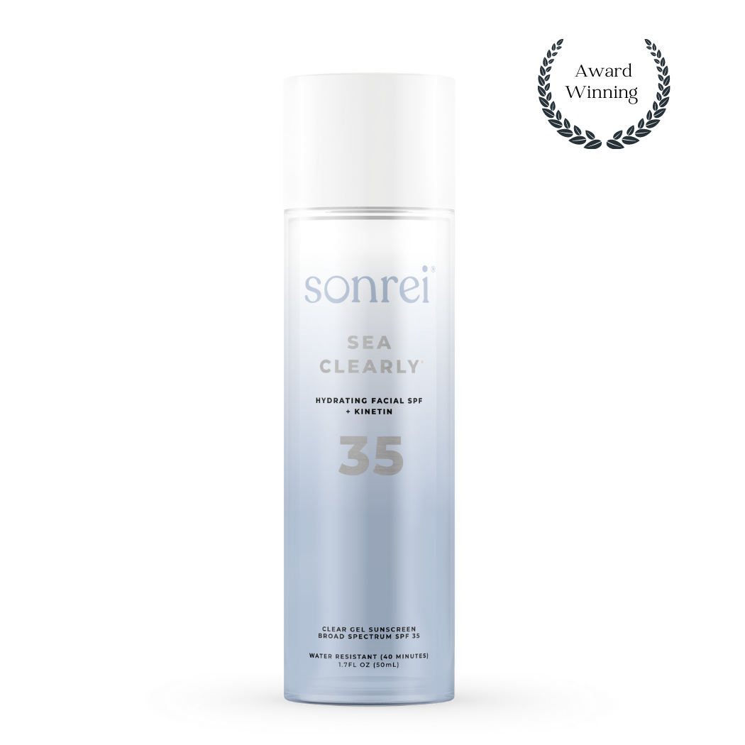 Sea Clearly® Hydrating Facial SPF 35 + Kinetin Clear Sunscreen Gel/Primer