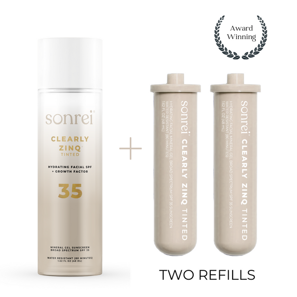 Clearly Zinq Hydrating SPF 35 Face Mineral Sunscreen 3-Pack