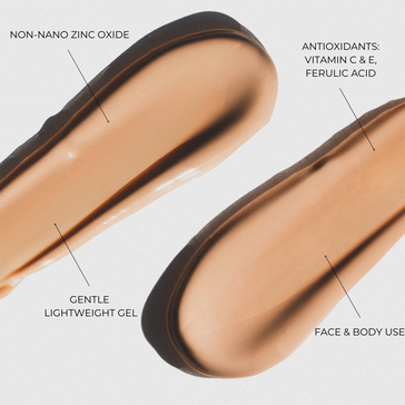Clearly Zinq® Tinted SPF 45 Mineral Sunscreen Gel